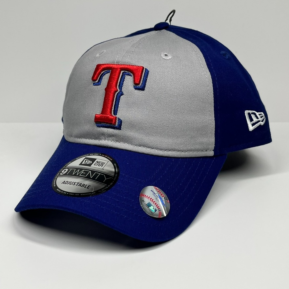 Texas Rangers Hat New Era‎ 9Twenty Blue Gray Red Adjustable Cap Snapback MLB